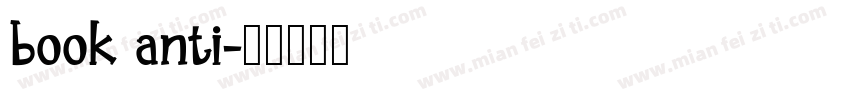book anti字体转换